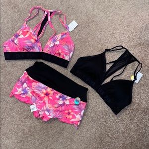 2 tops & 1 bottom! Gym to swim VS